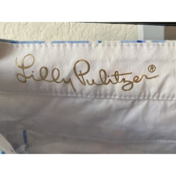 Lilly Pulitzer Women's Multicolor Buttercup Stretch Scalloped Hem Shorts | Sz 0 - Picture 6 of 6